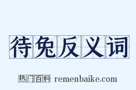 待兔反义词是什么意思的图片